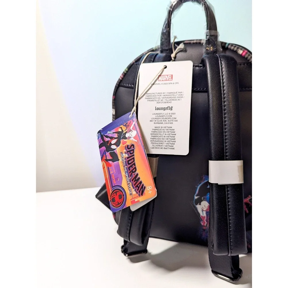 NWT Loungefly Spider-Man Across The Spider-Verse Lenticular Mini Backpack Marvel